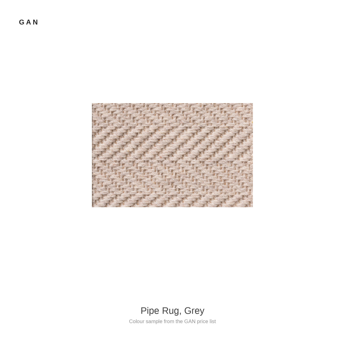 GAN Pipe Rug, Grey