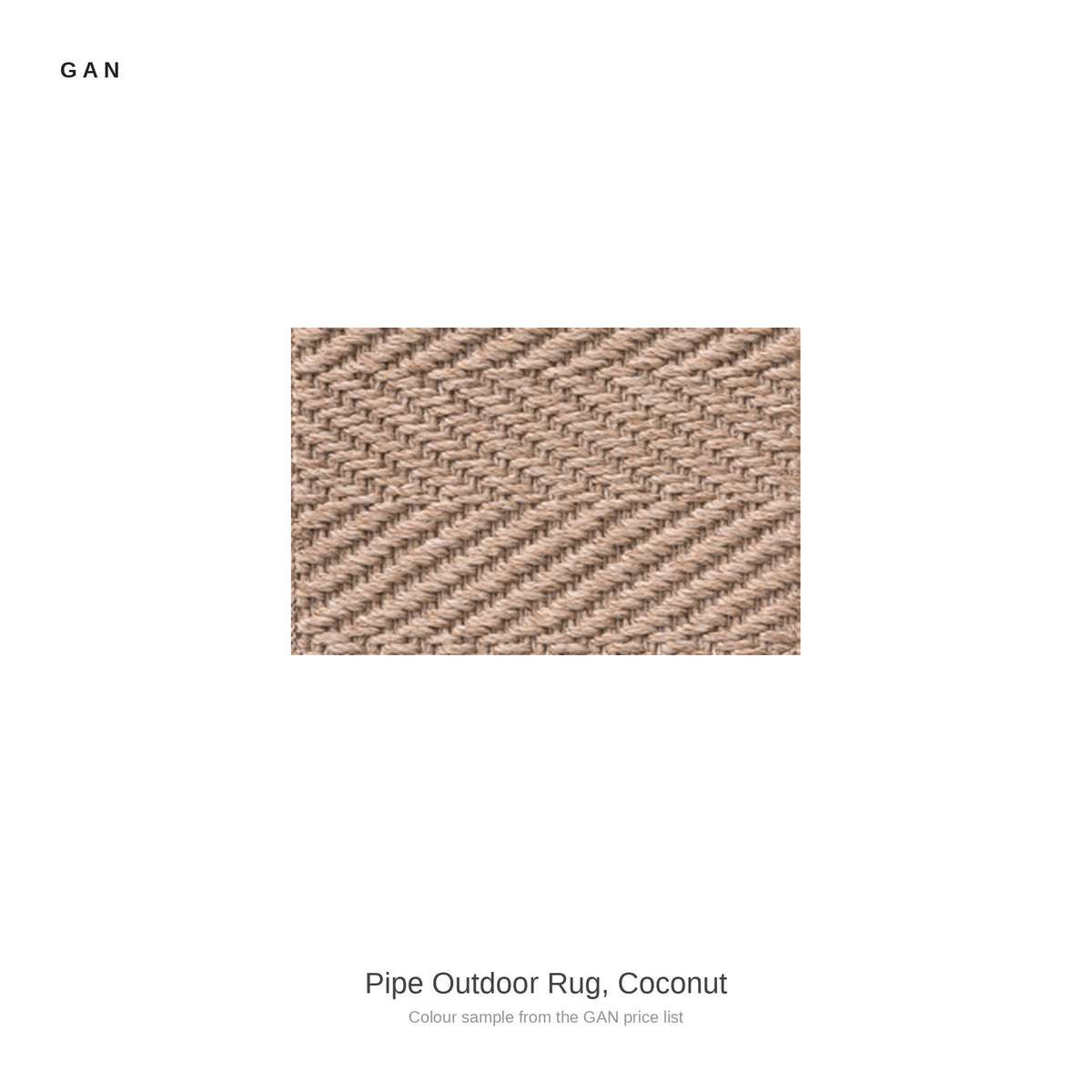 GAN Pipe Outdoor Rug, Coconut