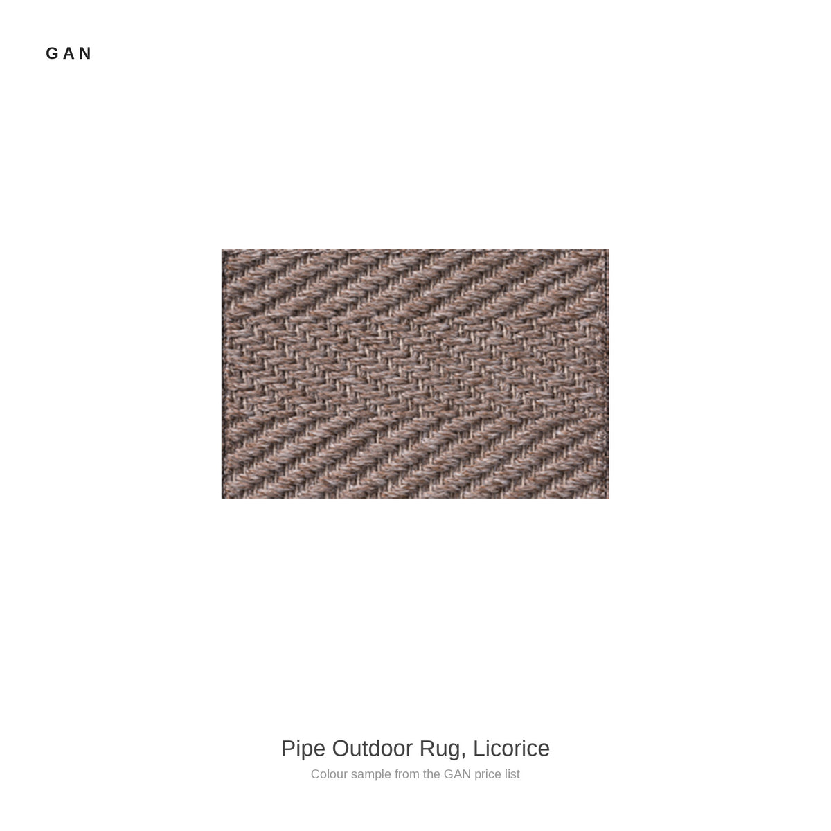 GAN Pipe Outdoor Rug, Licorice
