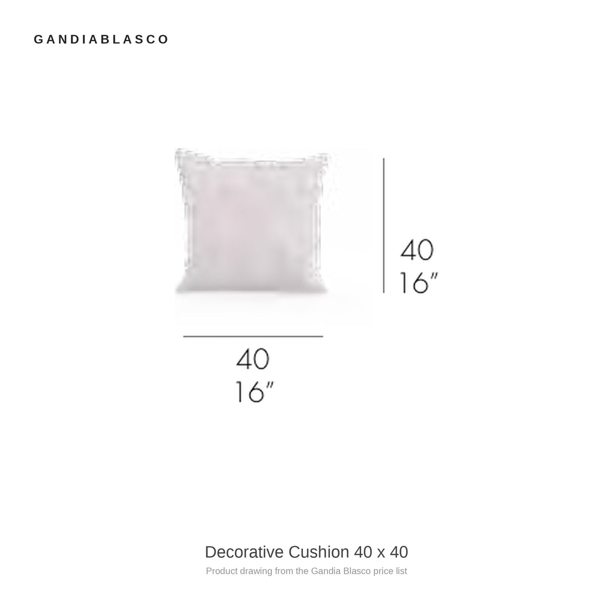 Gandia Blasco Decorative Cushion 40 x 40