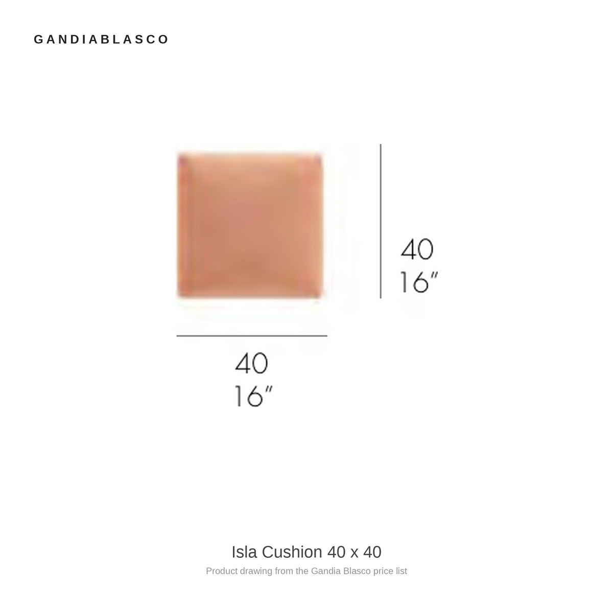 Gandia Blasco Isla Cushion 40 x 40