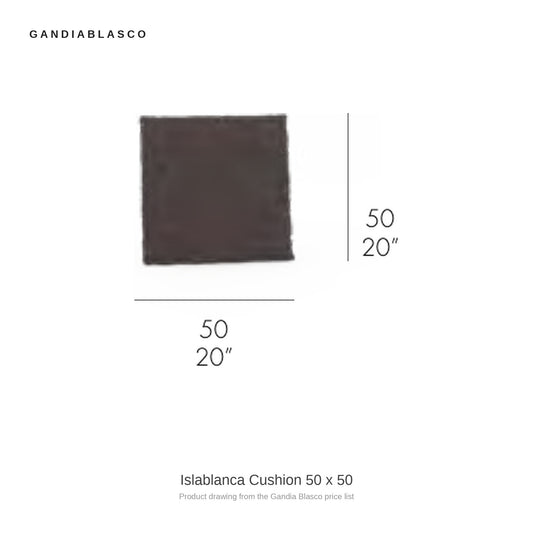 Gandia Blasco Islablanca Cushion 50 x 50