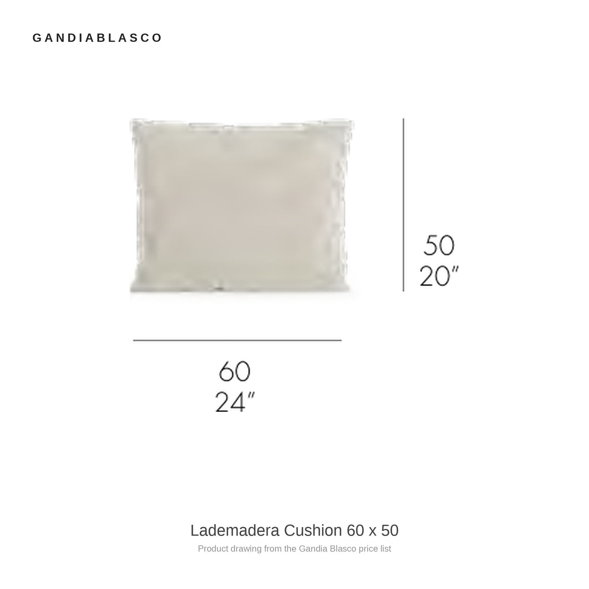 Gandia Blasco Lademadera Cushion 60 x 50