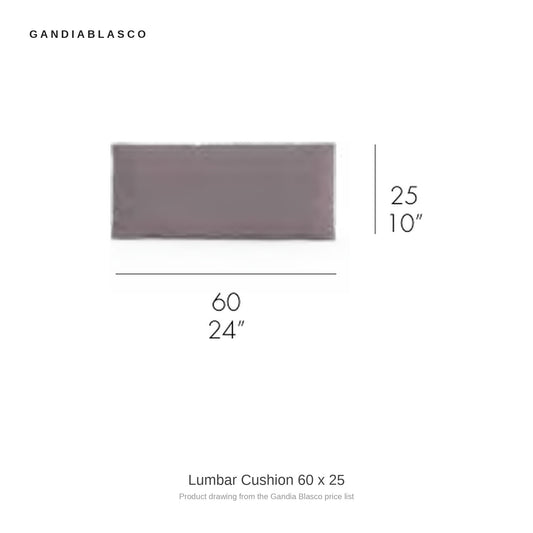 Gandia Blasco Lumbar Cushion 60 x 25