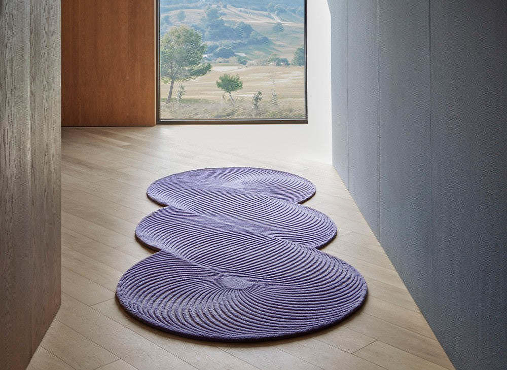 GAN Giro Rug, Lilac