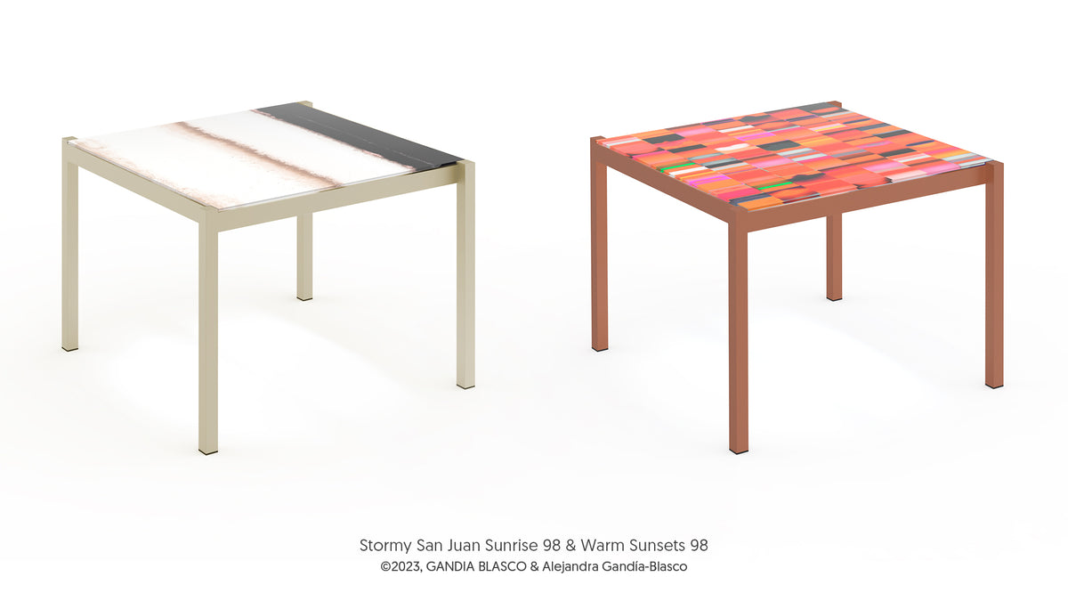 Iris dining table, image: Gandia Blasco