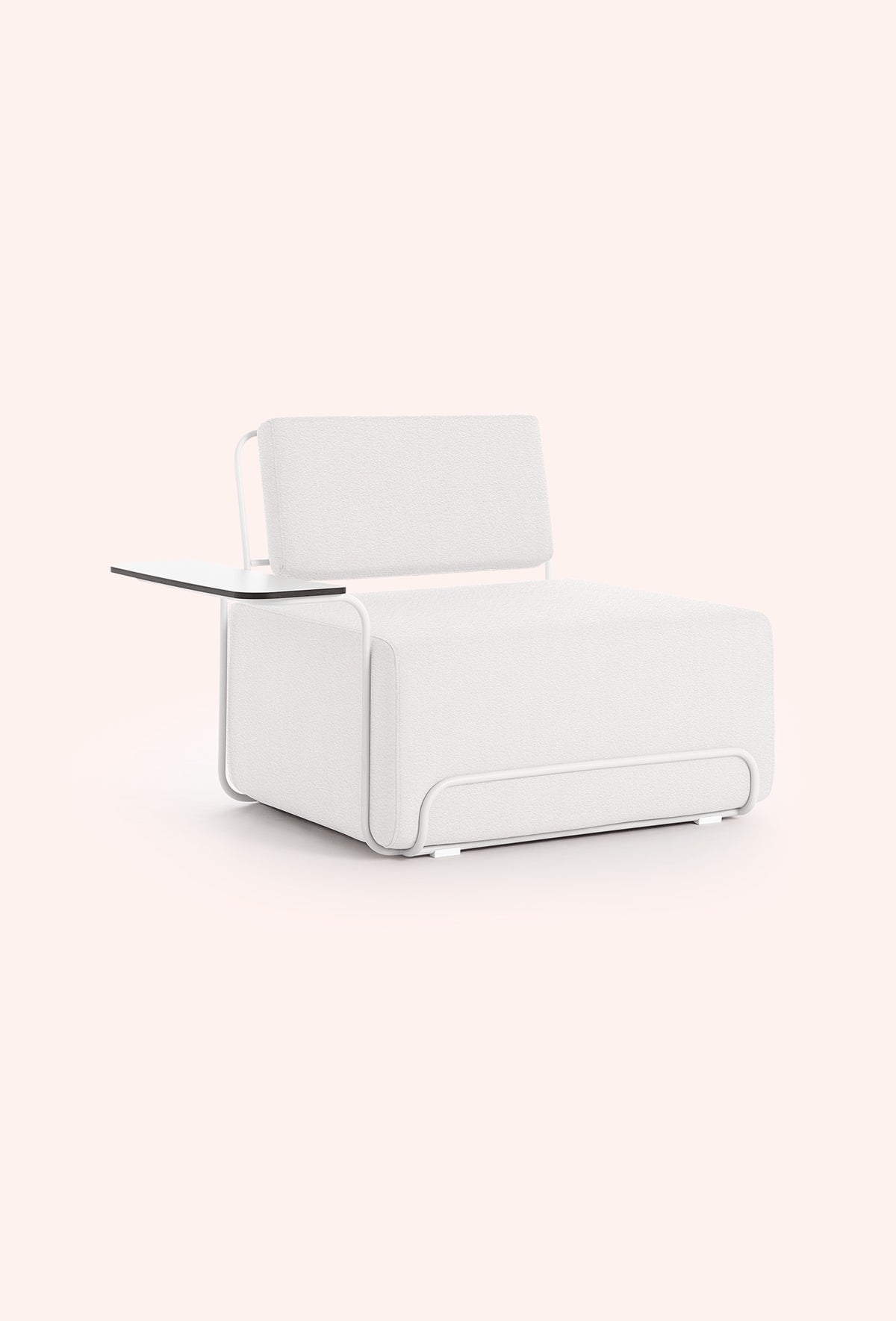 Diabla Lilly Lounge Armchair, Amelia White 100