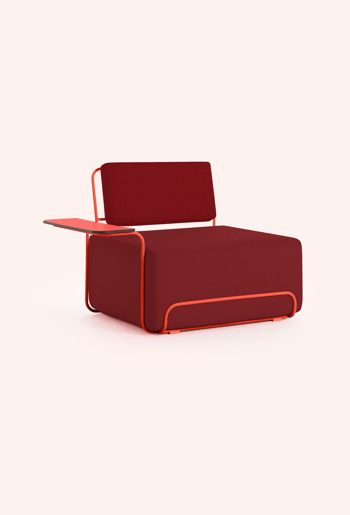 Diabla Lilly Lounge Armchair, Iris Red 306