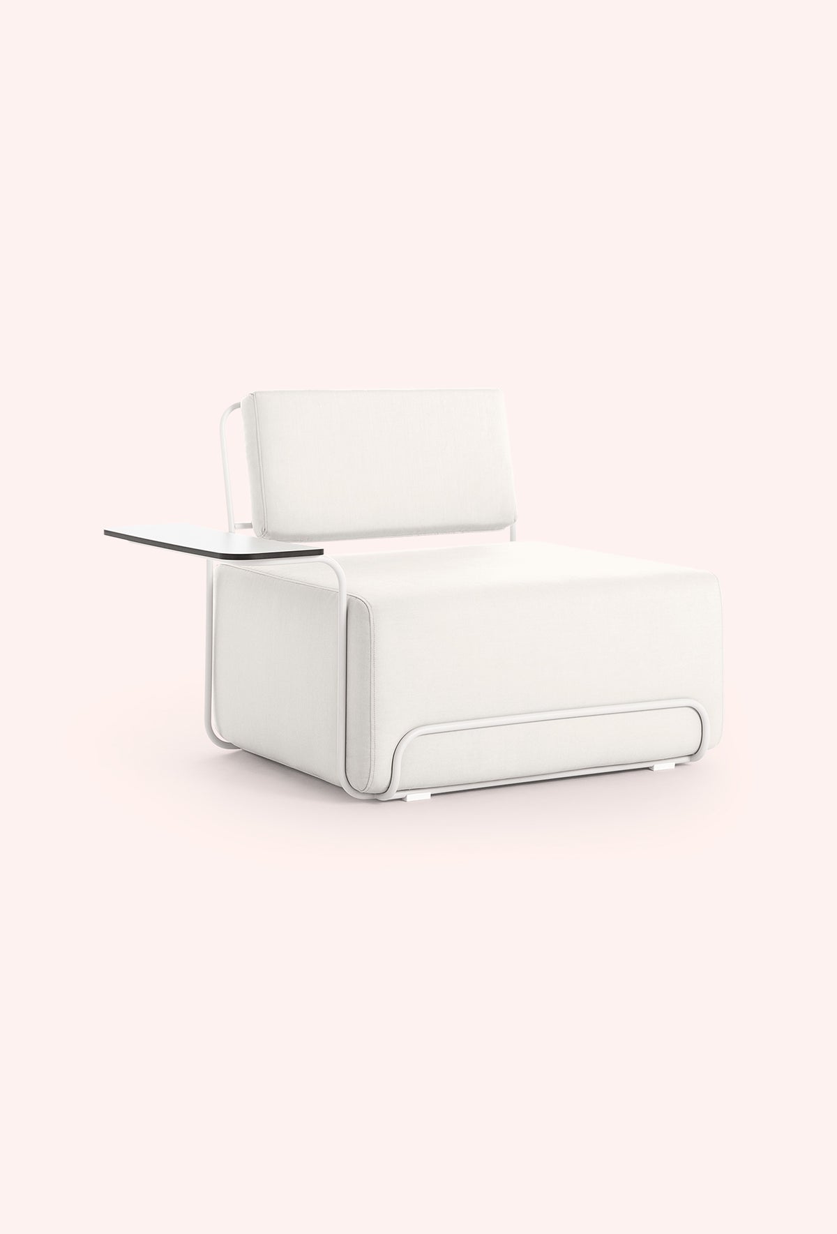 Diabla Lilly Lounge Armchair, left arm, Silvertex Ice