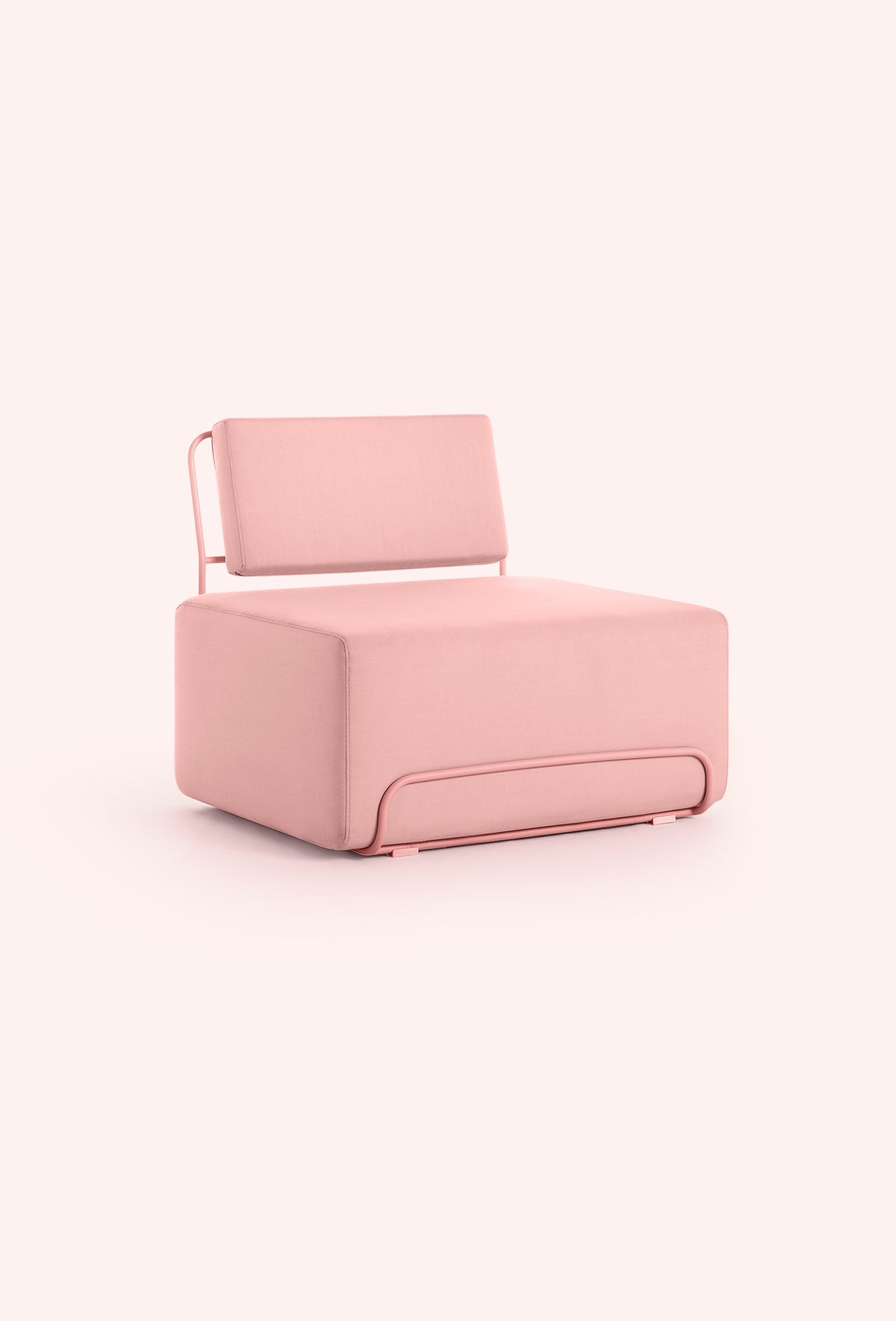 Diabla Lilly Lounge Chair, Plain Pink