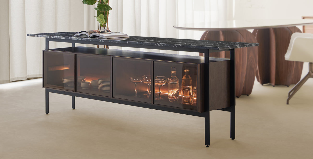 Punt Chicago Sideboard with Glass Doors