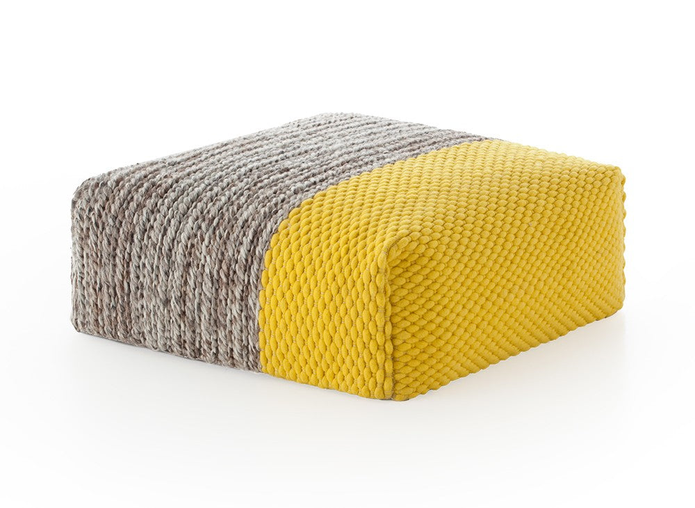GAN Mangas Space Pouf, Yellow