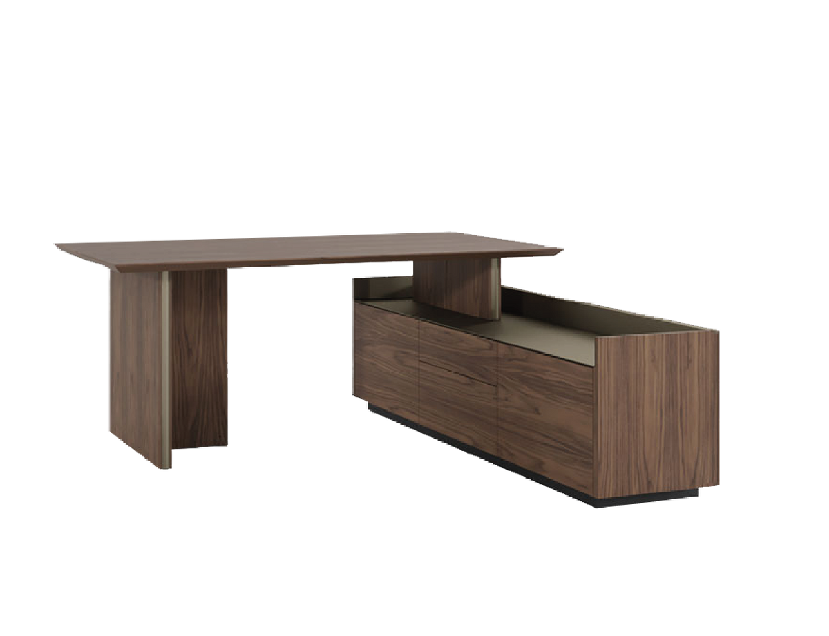 Punt Stockholm Executive Desk 4 Modules Walnut