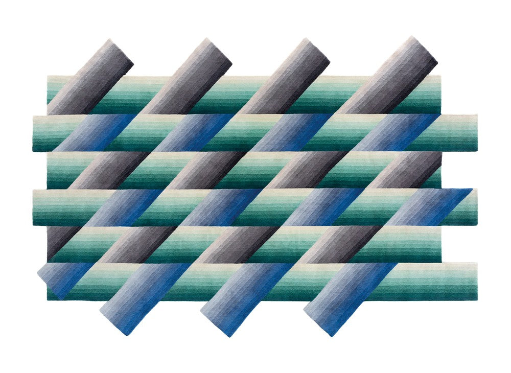 GAN Mirage Rug, Blue