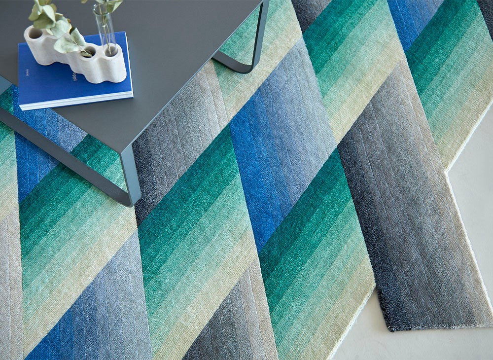 GAN Mirage Rug, Blue