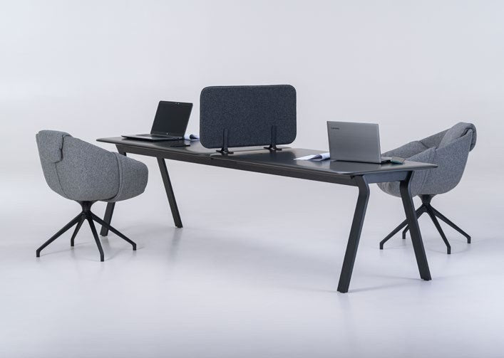 NUNC Ala office table, workstation with Ala Office divider