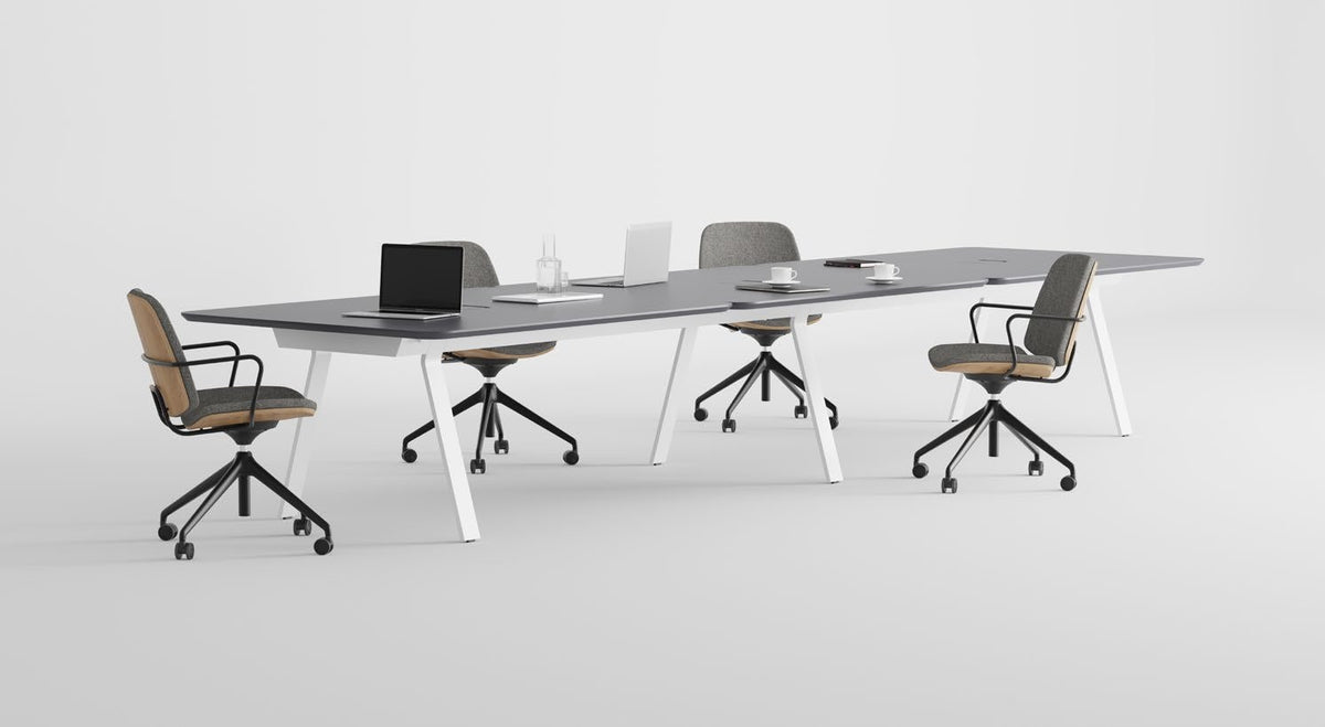 NUNC Ala conference table, large meeting table with office chairs