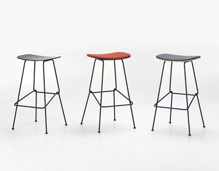 NUNC Cot stools, wooden and upholstered seats