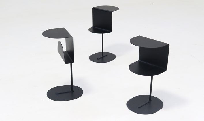 NUNC Kosir side tables, Z, G and C versions in black