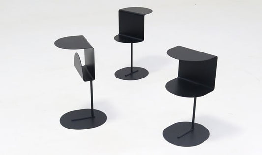 NUNC Kosir side tables, Z, G and C versions in black