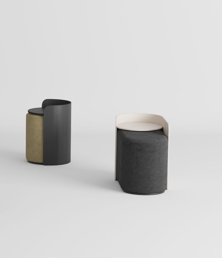 NUNC Skupa side tables with pouffes