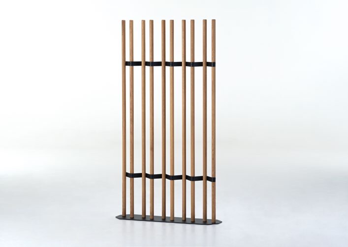 NUNC Taraba room divider, module B with oak sticks