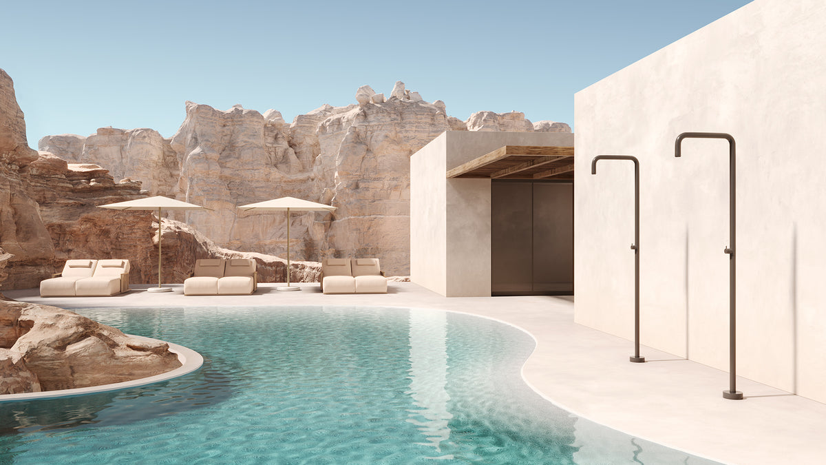 Outdoor shower, image: Gandia Blasco