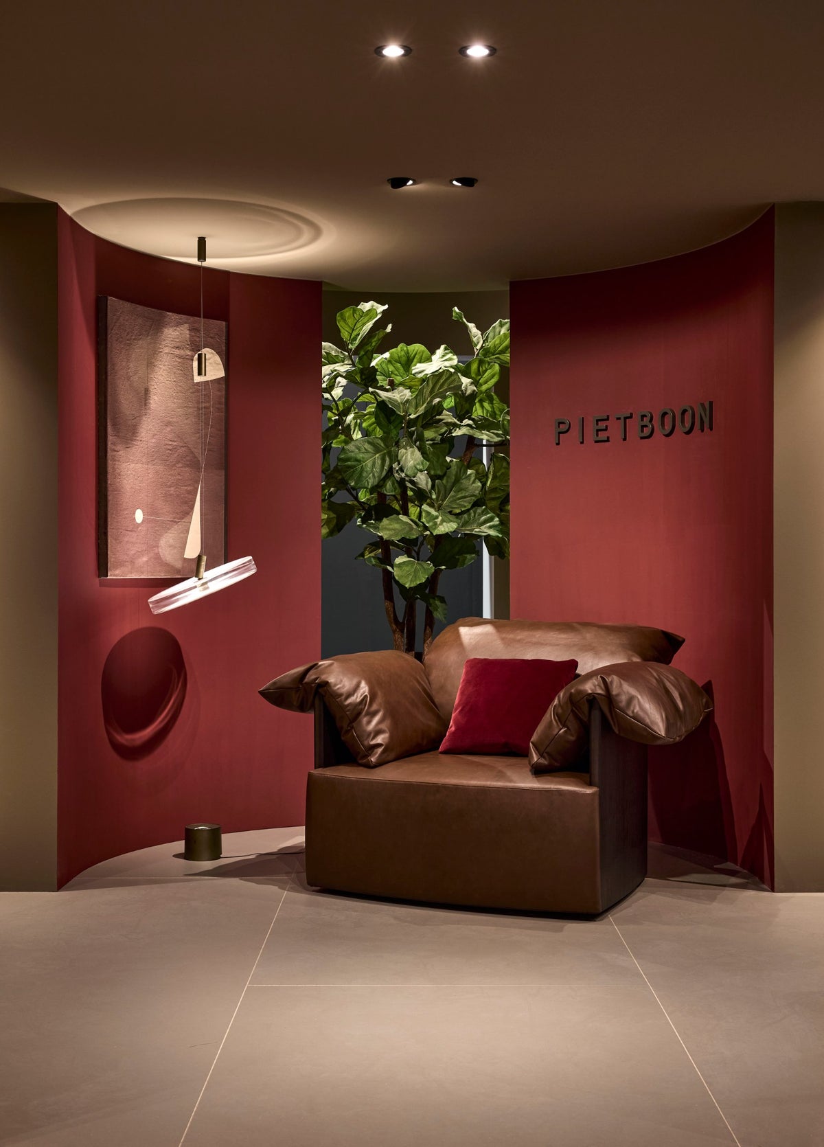 Piet Boon Hugo Armchair in situ, Milan Design Week