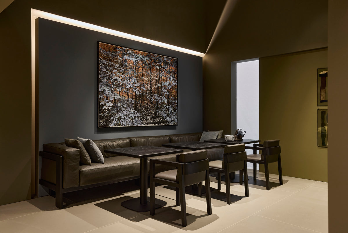 Piet Boon Tomi Dining Sofa in situ, Milan Design Week