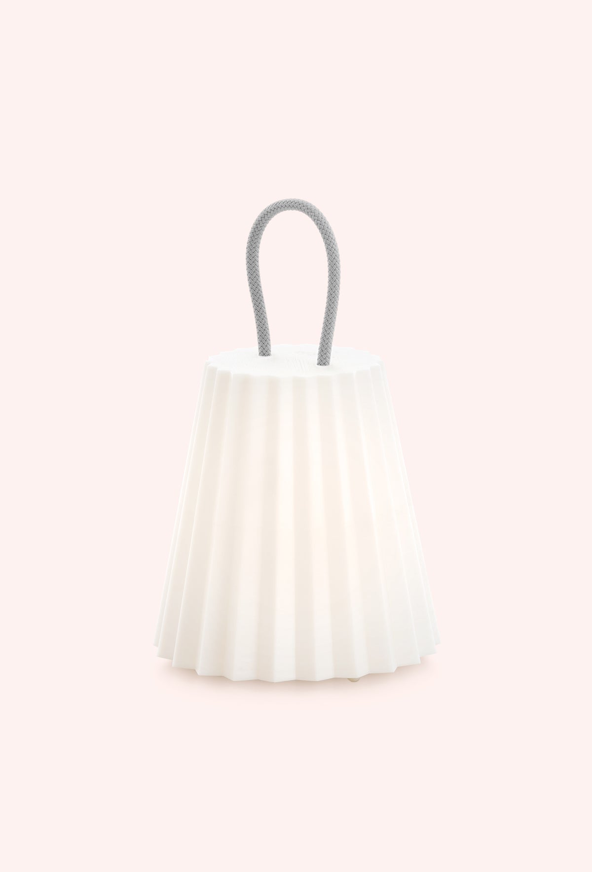 Diabla Plisy portable lamp with grey rope