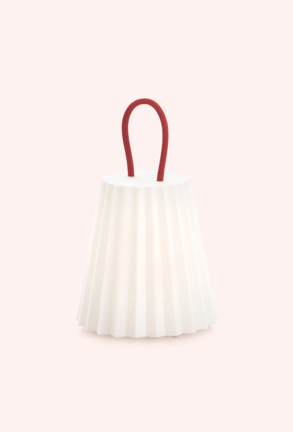 Diabla Plisy portable lamp with red rope