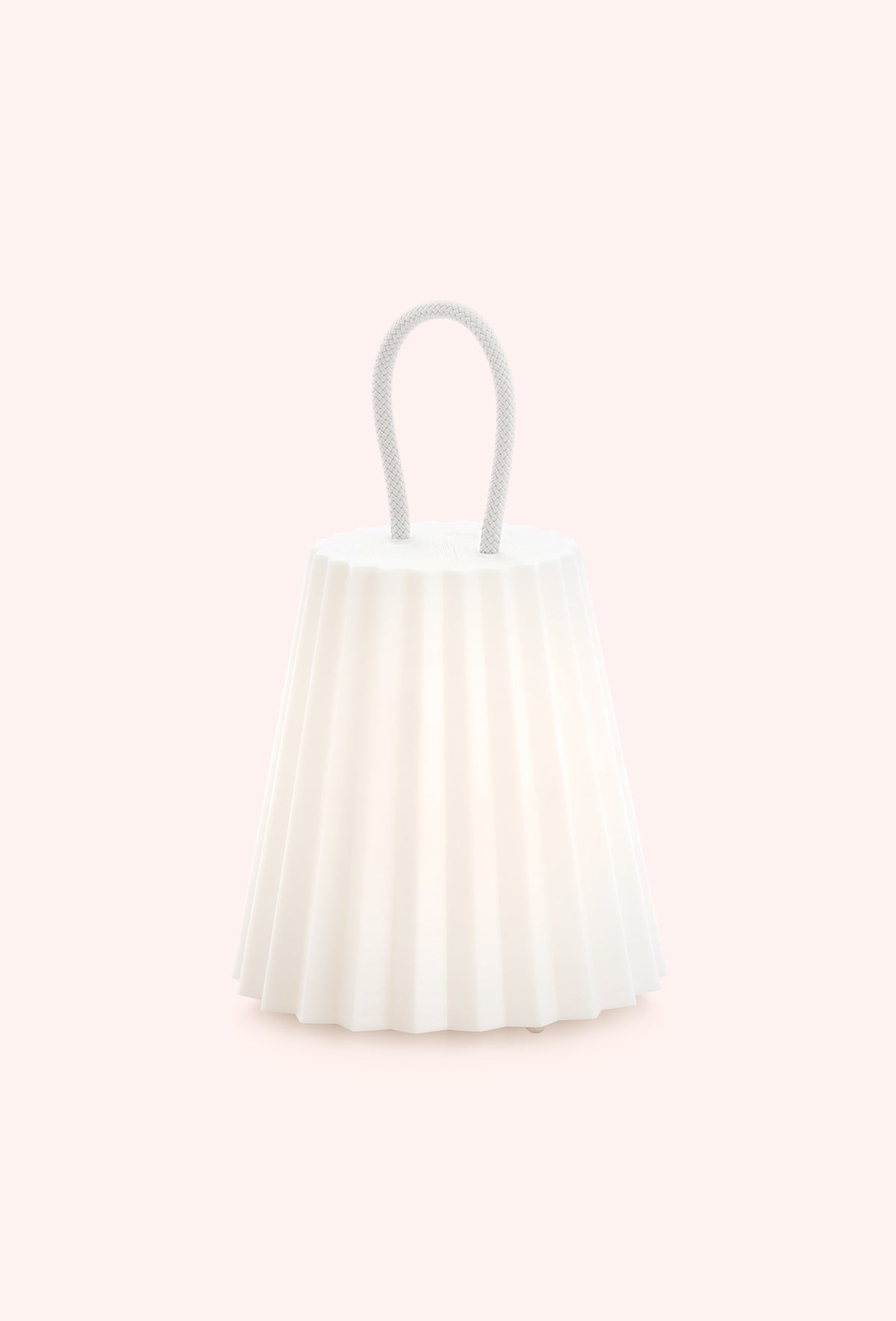 Diabla Plisy portable lamp with white rope