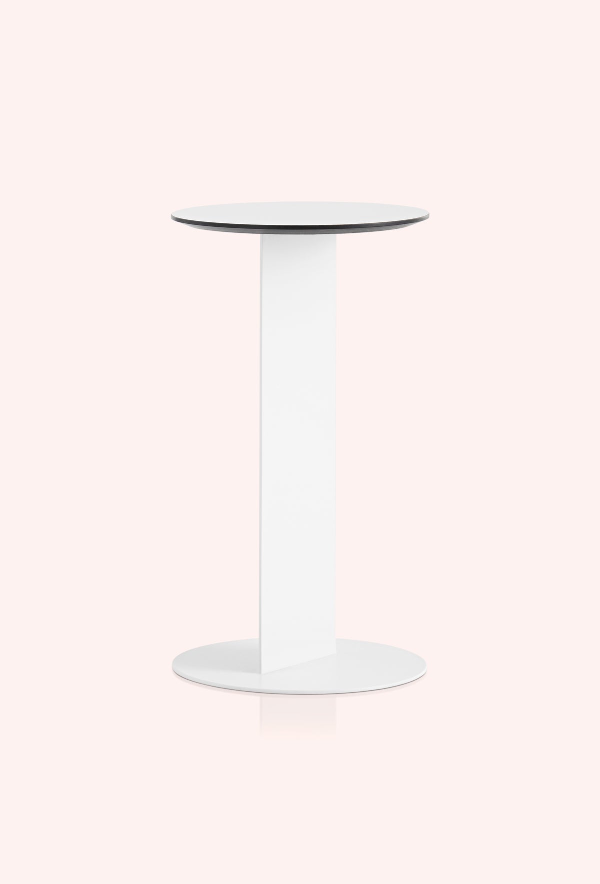 Diabla Ploid Side Table, White