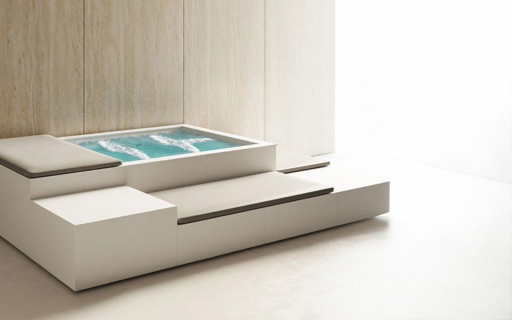 Poolins RECTA JETS with lounger modules