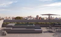 Poolins RECTA on a rooftop terrace