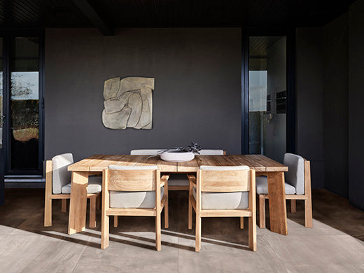 Piet Boon TIMME dining series on Concrete Dust tiles