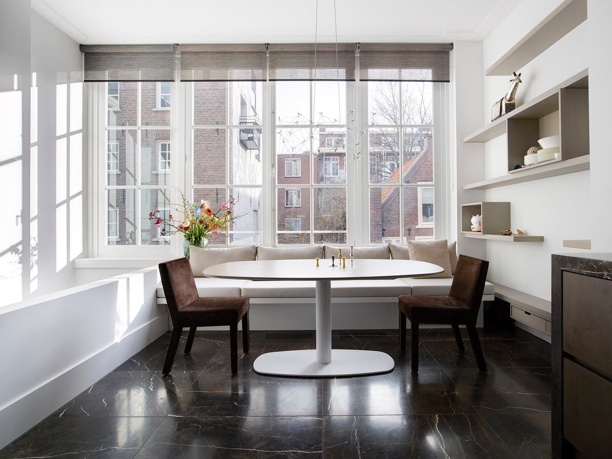 Piet Boon KEKKE dining table with KEKKE chairs in a canal house