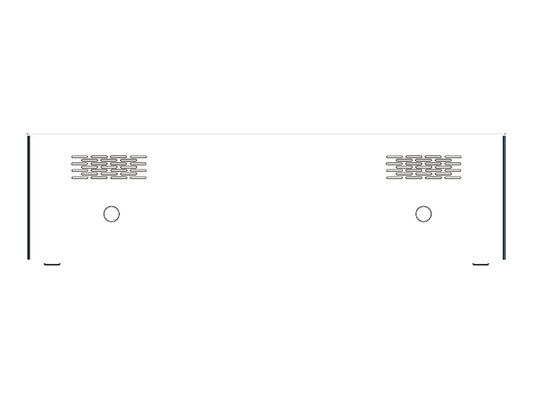 Punt Velasca Executive Desk Ventilation Grilles, technical drawing