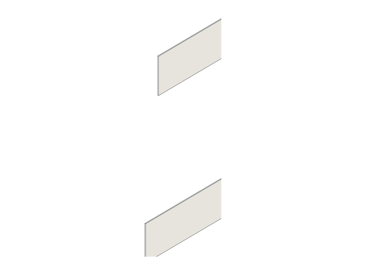 Punt Stockholm Executive Desk Back Trim Panel, technical drawing
