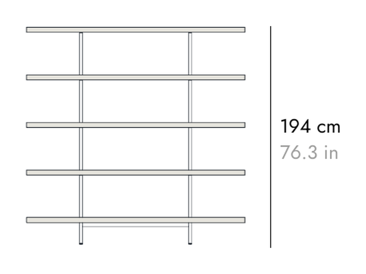 Punt Beam Shelving, technical drawing