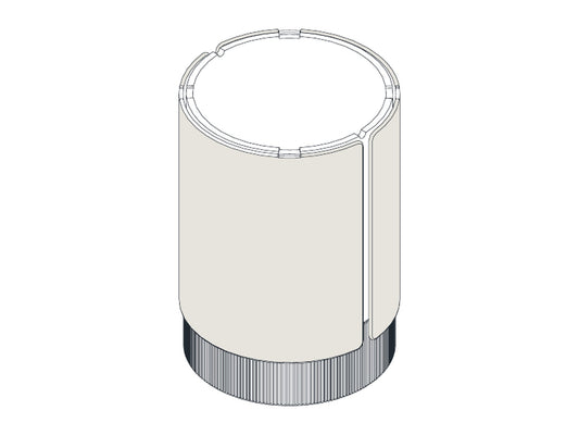 Punt Dune Table Upholstered Totem, technical drawing