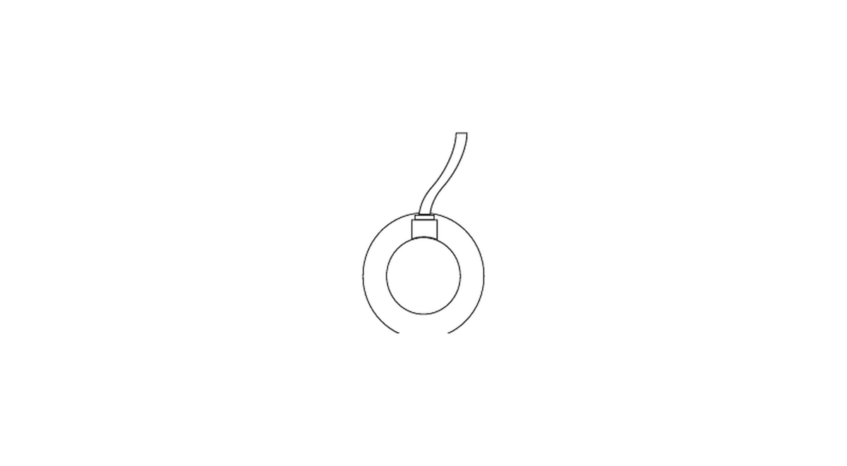 Punt Gin USB Charger, technical drawing