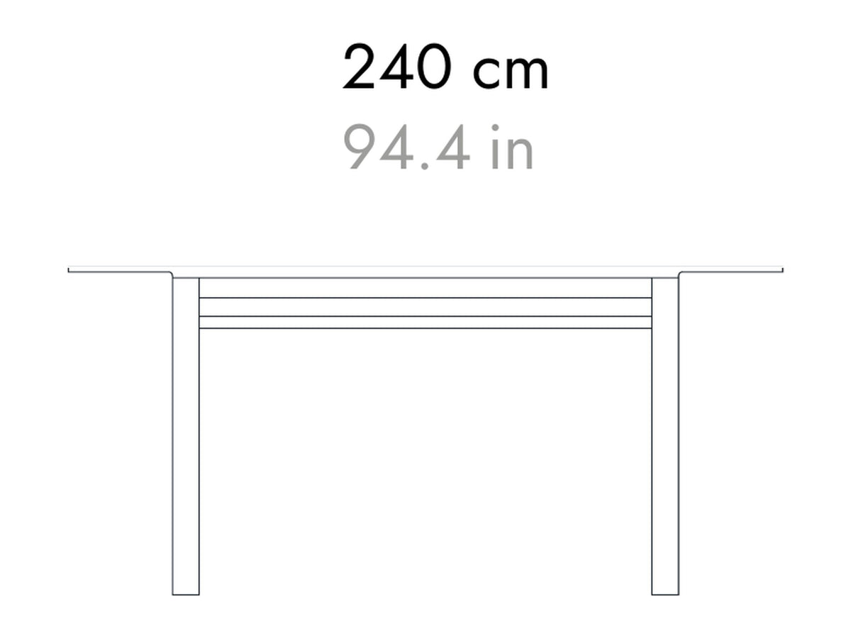 Punt Mitis High Table, technical drawing