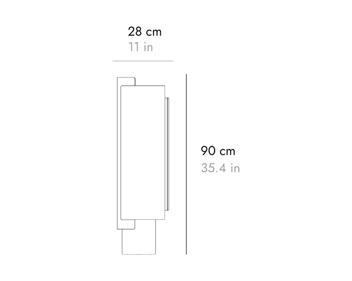 Punt Rio Floor Lamp, technical drawing