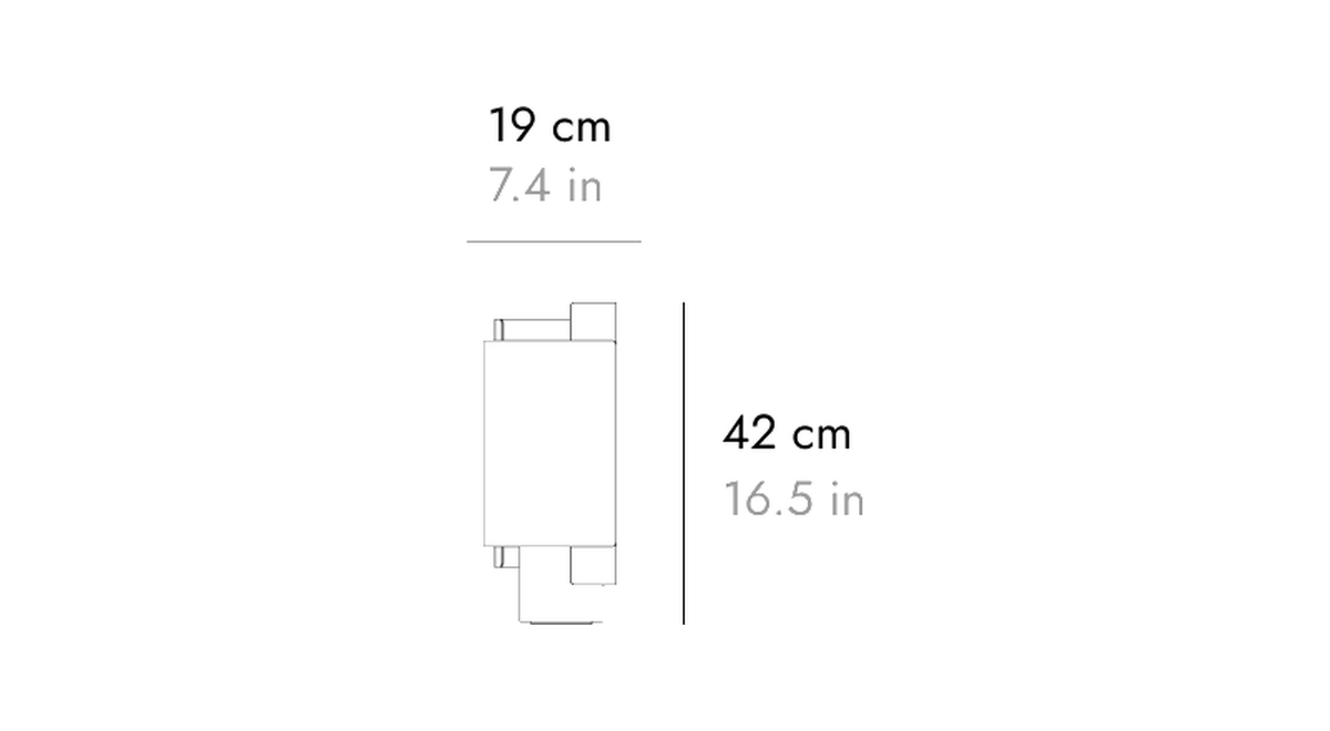 Punt Rio Table Lamp, technical drawing