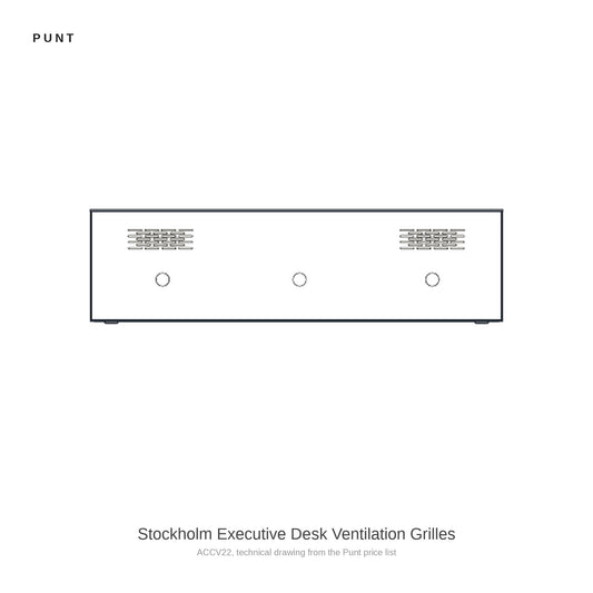 Punt Stockholm Executive Desk Ventilation Grilles