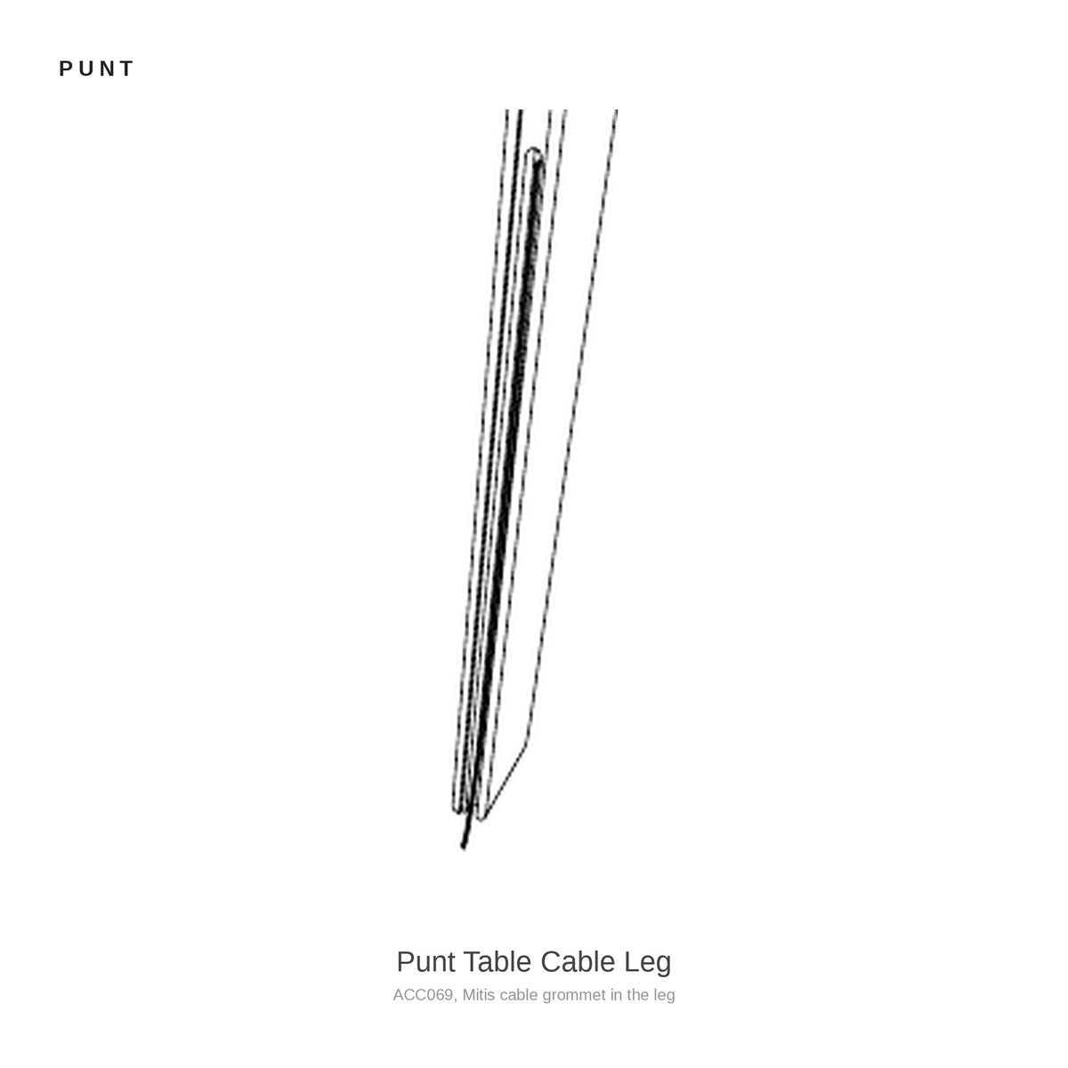 Punt Table Cable Leg, ACC069