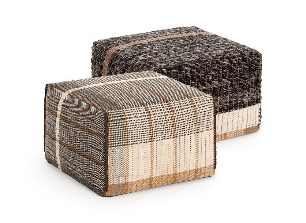 GAN Reversible Pouf, Black