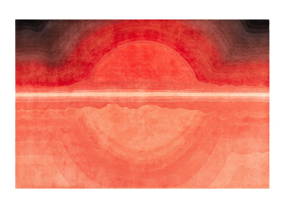 GAN Sunset Rug, Red