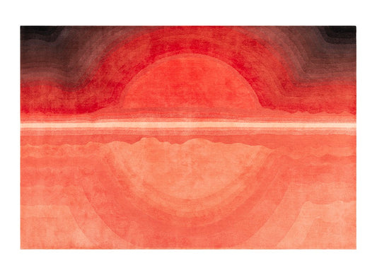 GAN Sunset Rug, Red